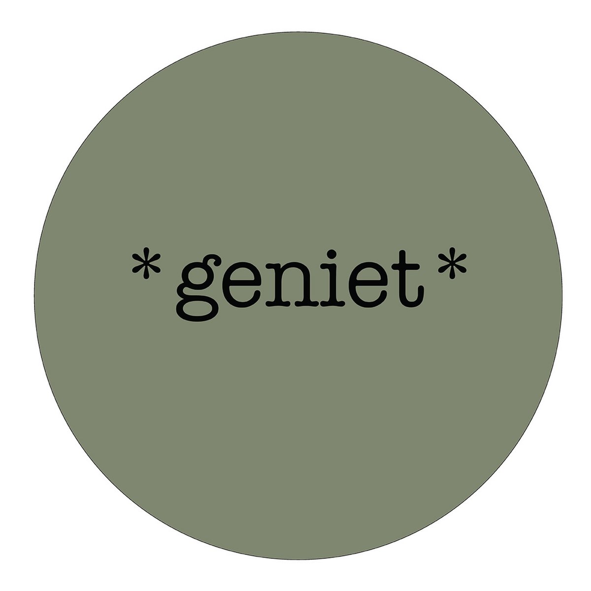 Wall circle enjoys olive green