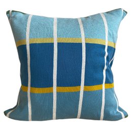 Alvin-Kissen Blau, weiche Jacquard-Strick-Baumwolle