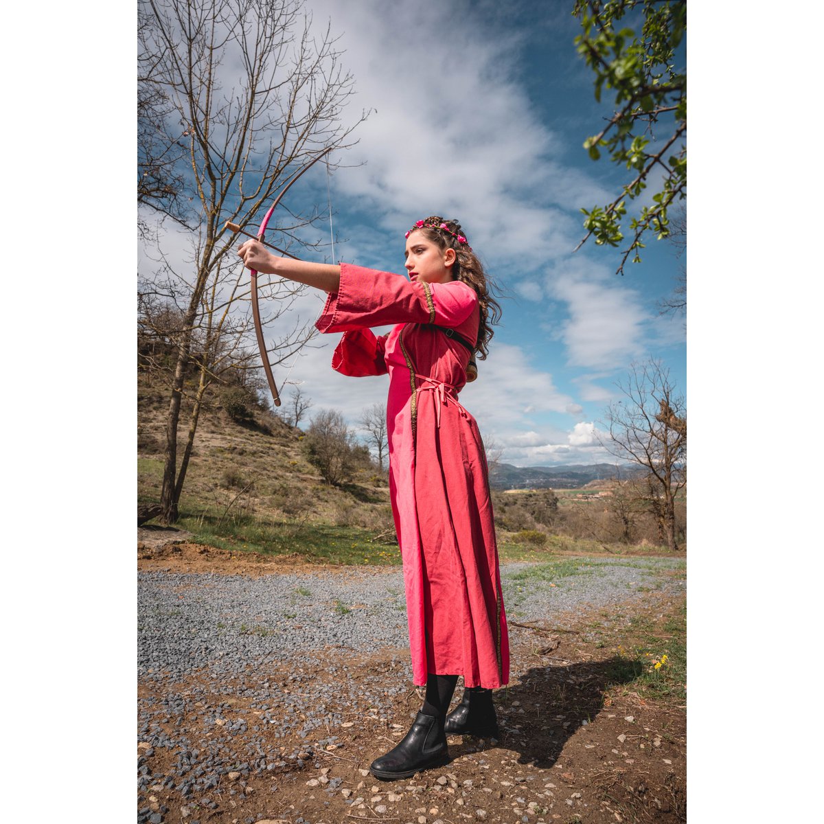 VESTIDO SEÑORA ROSA