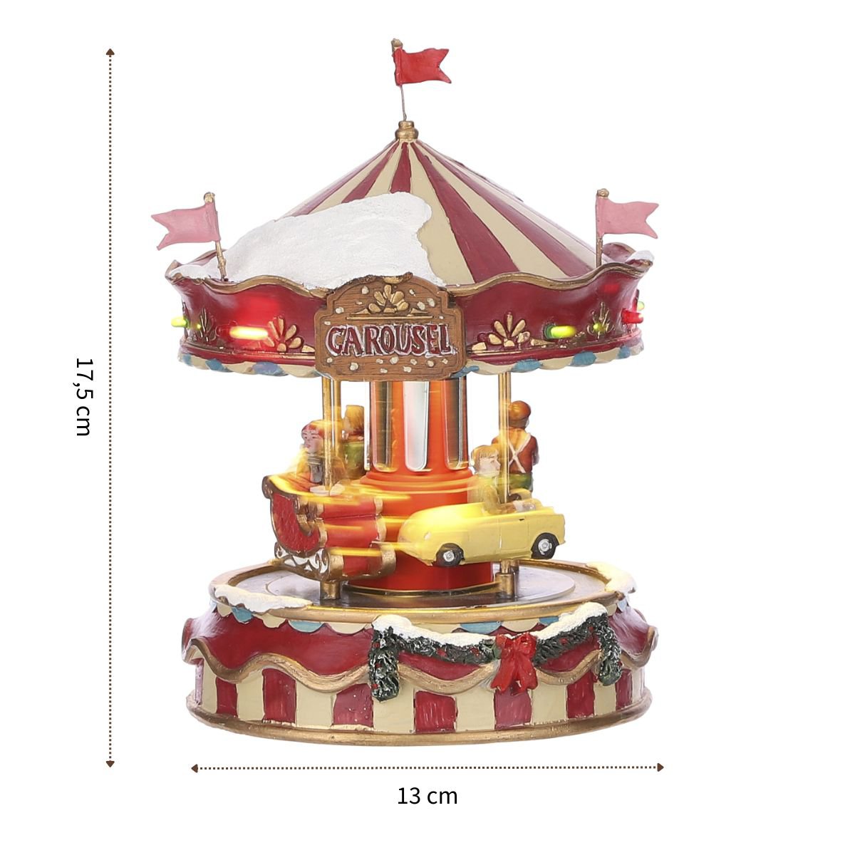 Miniatura del villaggio di Natale Luville Originals Rosso