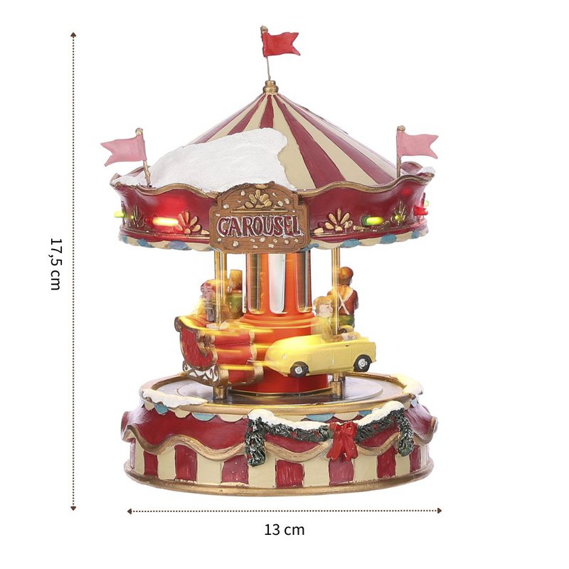 Miniatura del villaggio di Natale Luville Originals Rosso