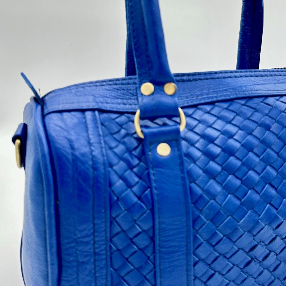 Rex Bag Blue - Handgemaakte lederen tas
