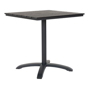 Chicago Bistro Table - Grey/Black, Nonwood (PE)/Aluminum, 70x70x72 cm