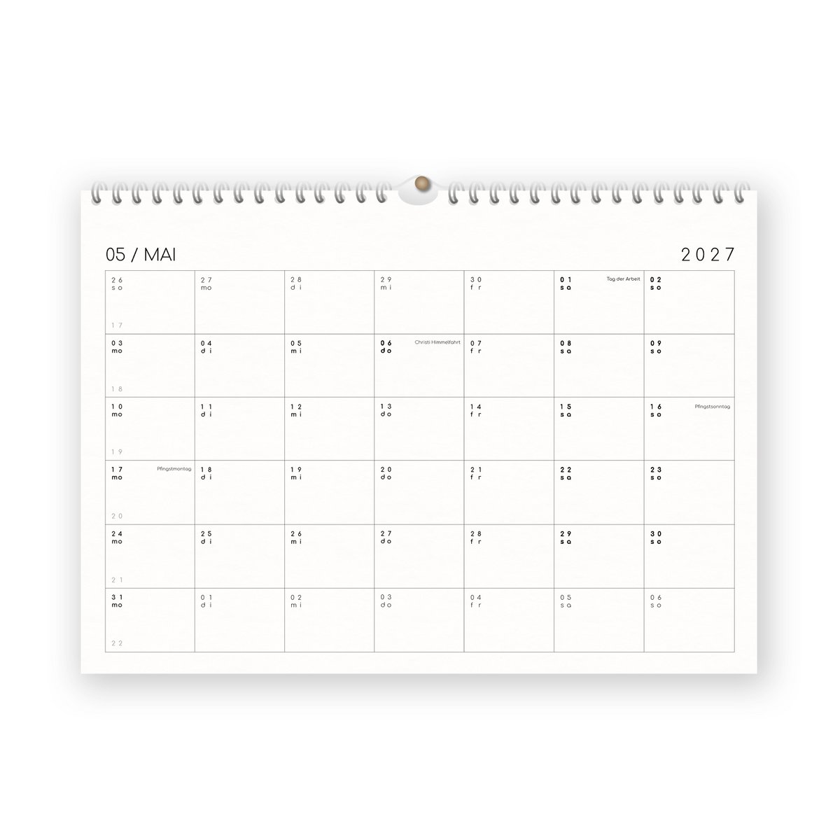 Calendario con pegatinas 2027 - A4 / A3