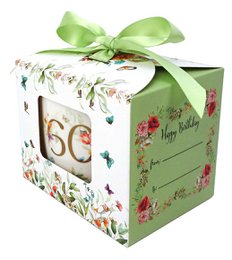 DUO Occasional Mug 400ml, Birthday “60”, in a giftbox with a ribbon