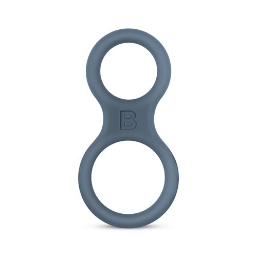 Boners - Cockring & Ballstretcher in silicone - Grigio