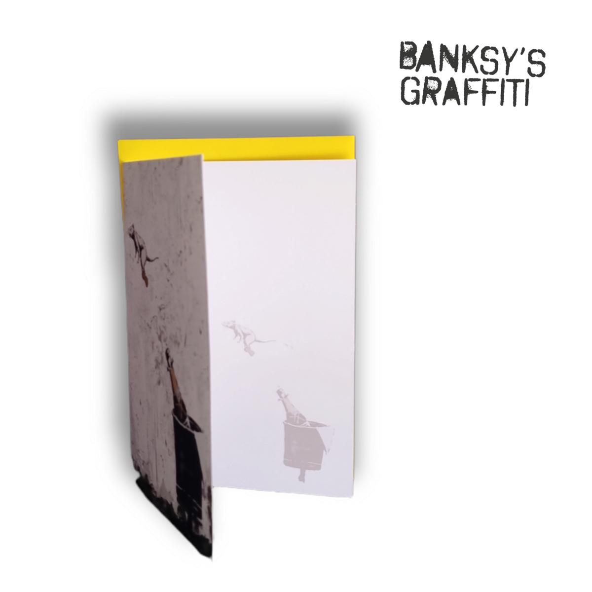 Tarjeta de felicitación de Banksy - Rata de champán