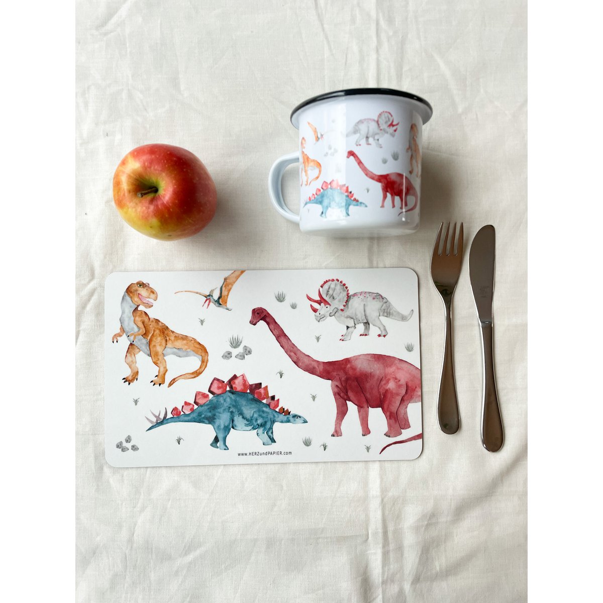 Lunchplankje "Dinosaurus" Exemplaar