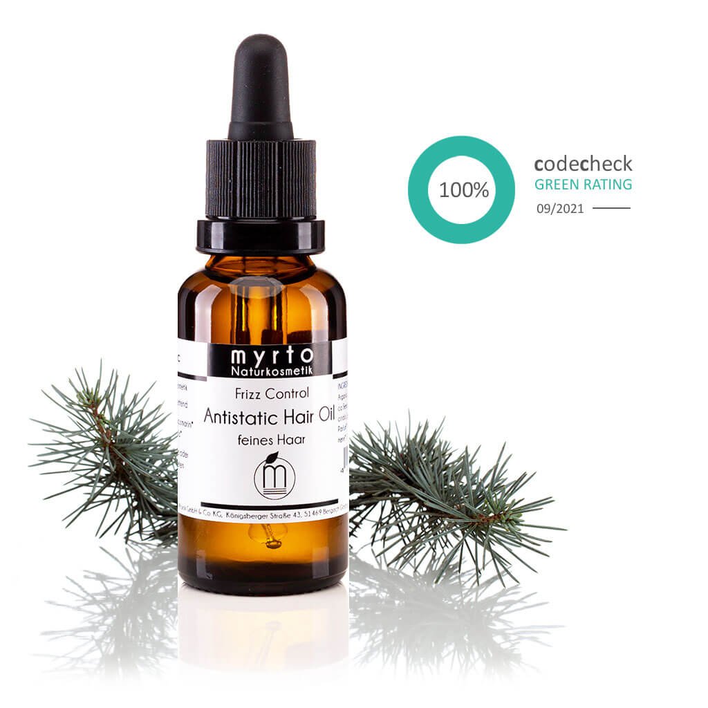 myrto Bio Antistatic Hair Oil - anti-frizz hair oil for fine hair