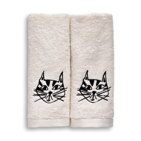 Gästehandtuch-Set Katze
