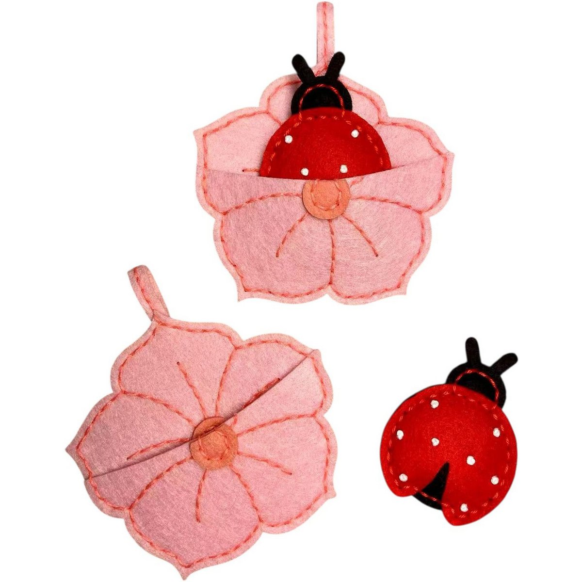 DIY ladybug/leaf
