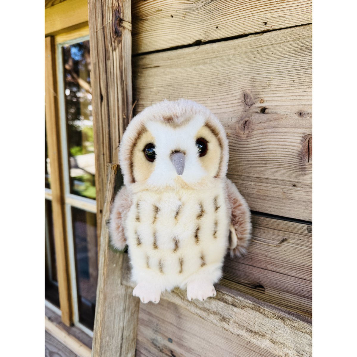 Eule beige 20 cm - Plüschtier - Stofftier