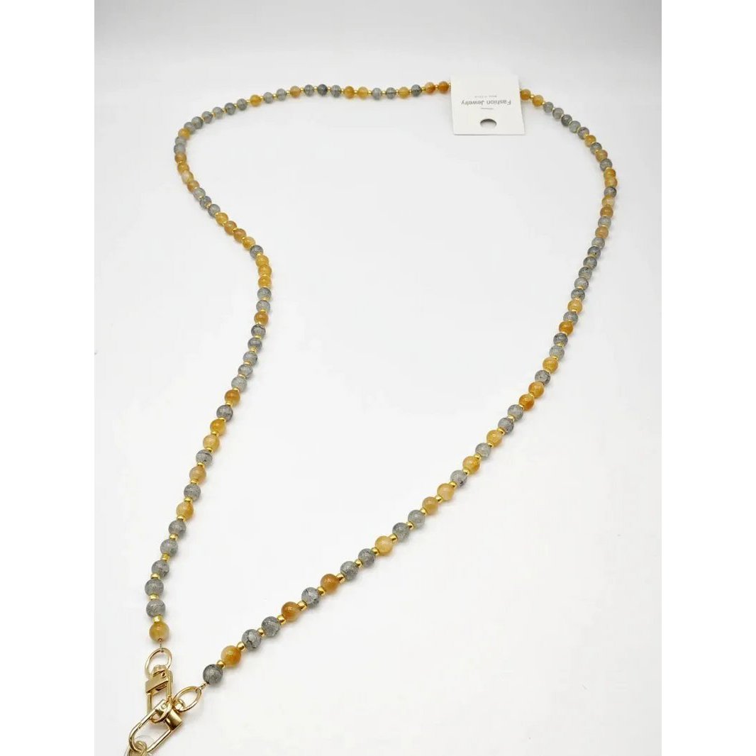Collier sautoir fantaisie pierre