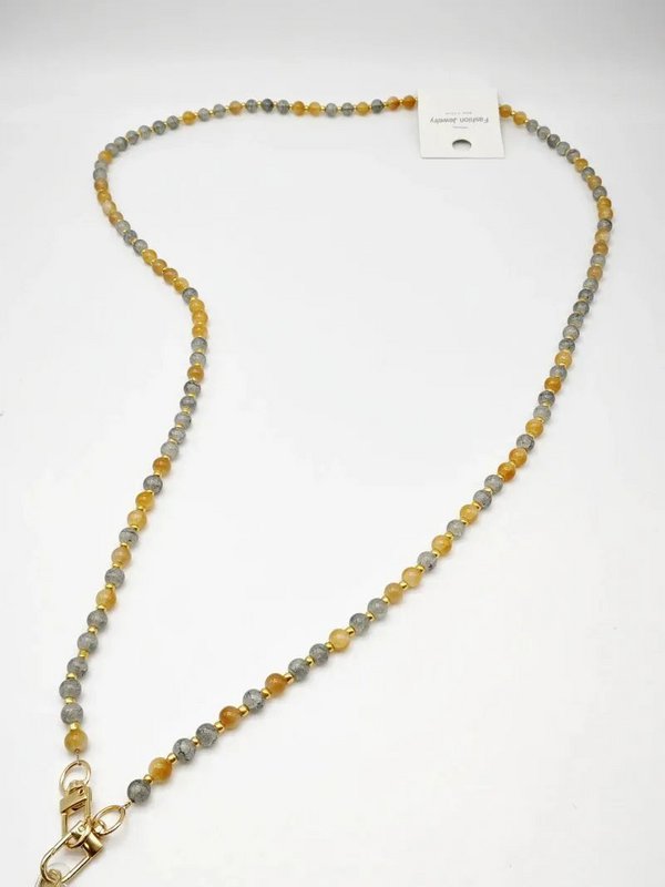 Collier sautoir fantaisie pierre