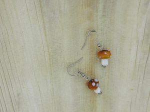 %23307 OW mushroom earrings