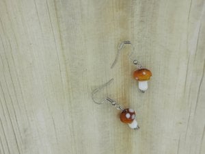 %23307 OW mushroom earrings