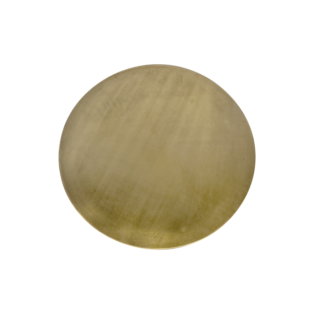 Gold table with 4 metal feet Ø 60 x 46 h cm