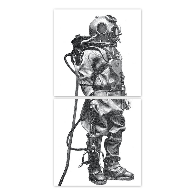 Diver 2 - naklejki na płytki