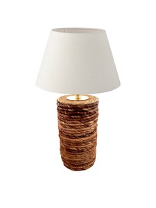 Tischlampe aus Abaca-Faser