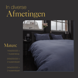 Linen duvet cover set Dusty Blue