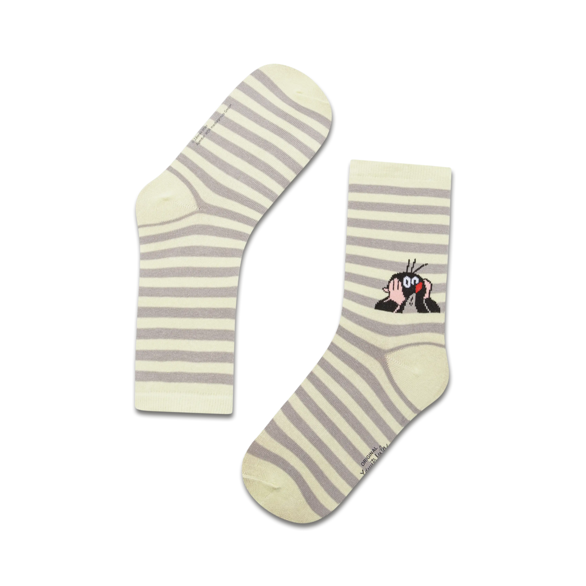koaa – La petite taupe « Stripes » – Chaussettes vert/gris