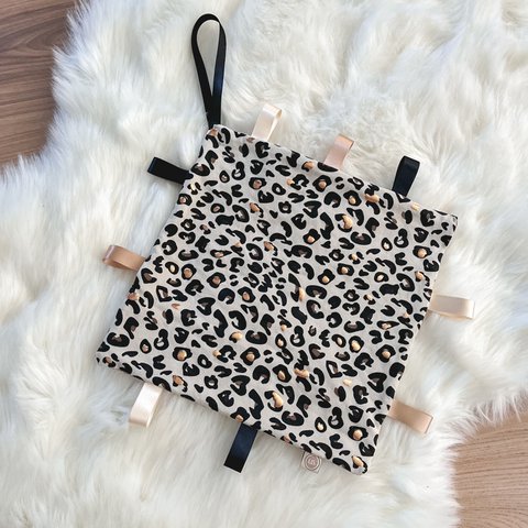 Etikettentuch Leopard Luxury - Creme