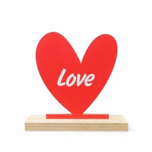 Decorative plate – Heart – with holder