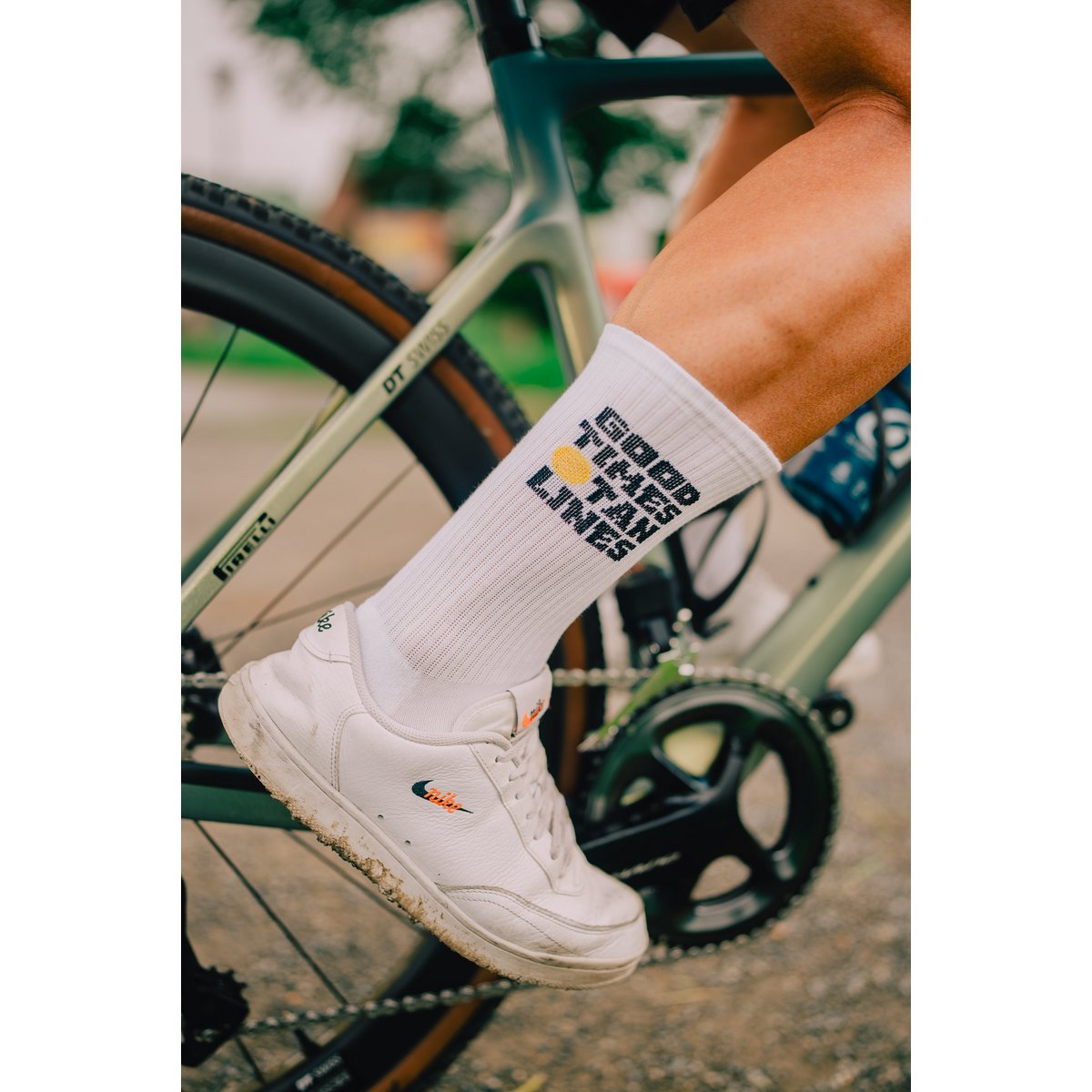 Good Times Tan Lines retro sokken met ronde hals