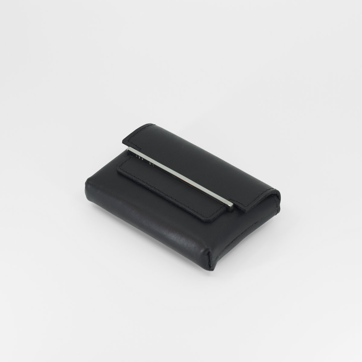 FRAME møntpung - sort rhodium