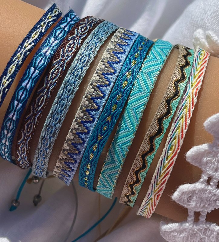 woven bracelet set of 10