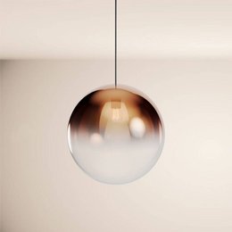s.luce Orb sfera di vetro lampada da galleria 500cm sospensione nero