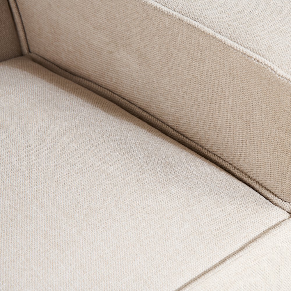 Bento Corner Sofa, Beige Linen