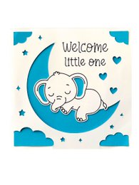 Tarjeta de bebé "Bienvenido pequeño"
