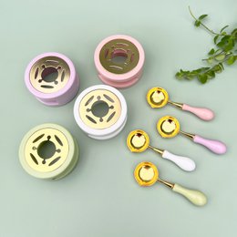 Kit bois four et cuillère - Cire à cacheter vintage
