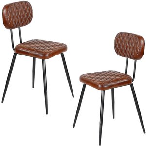 Eetkamers bruin leer