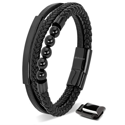 Lederarmband „Perle“