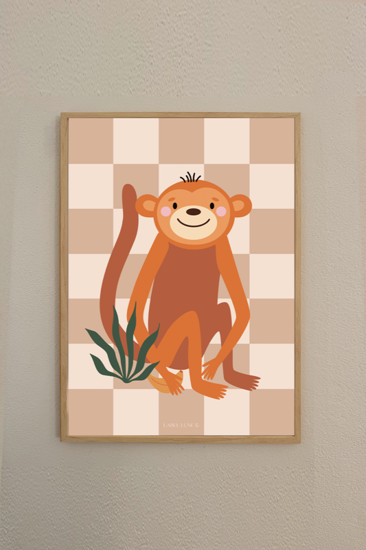 Plakat børneværelse - Monkey Don