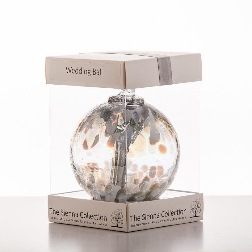 10cm Spirit Ball - Ślub - Pastelowe Srebro