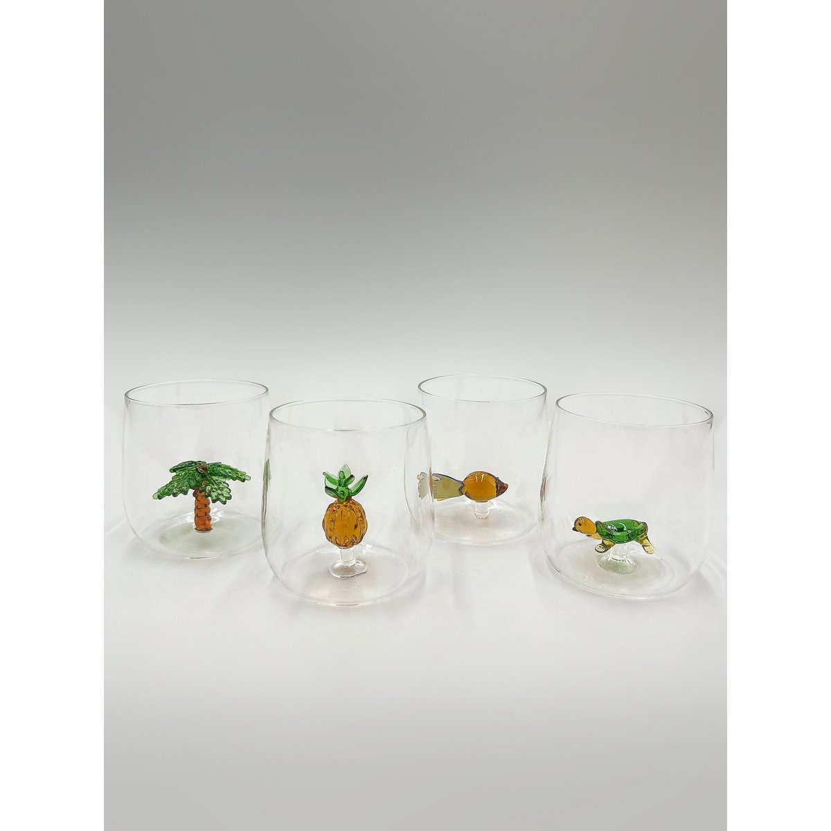 Water glass 3D PINEAPPLE