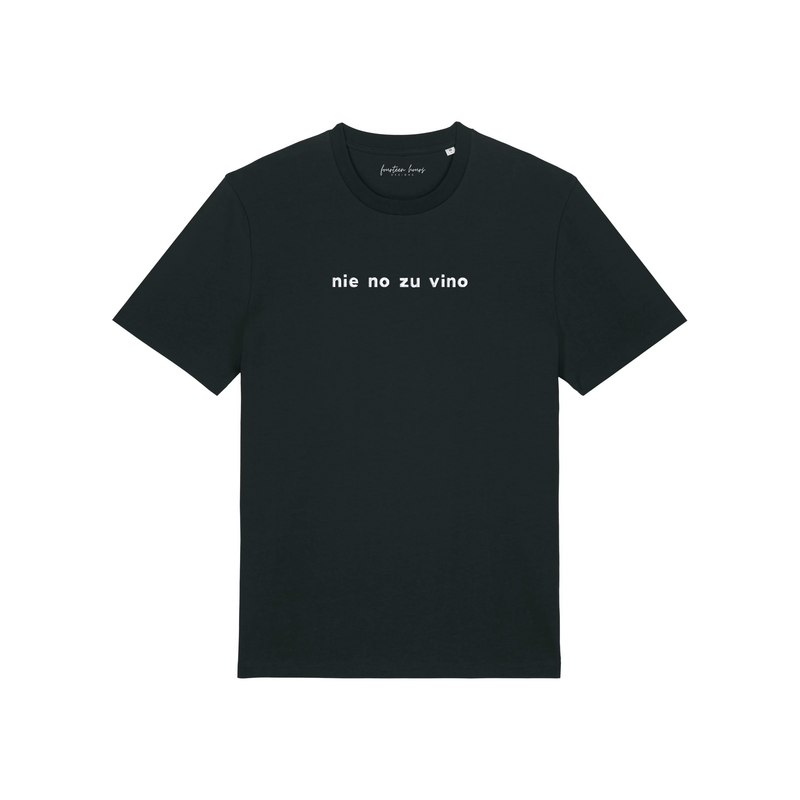 ALDRIG NEJ TIL VINO Unisex T-shirt lavet af økologisk bomuld