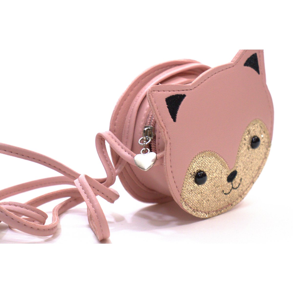 Children's shoulder bag - Gaspard the kitten Pink