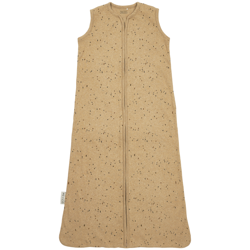Slaapzak ongevoerd Rib Mini spot Toffee Melange