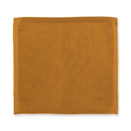 Orange Ember Knitted Bow Tie and Knitted Pocket Square Set