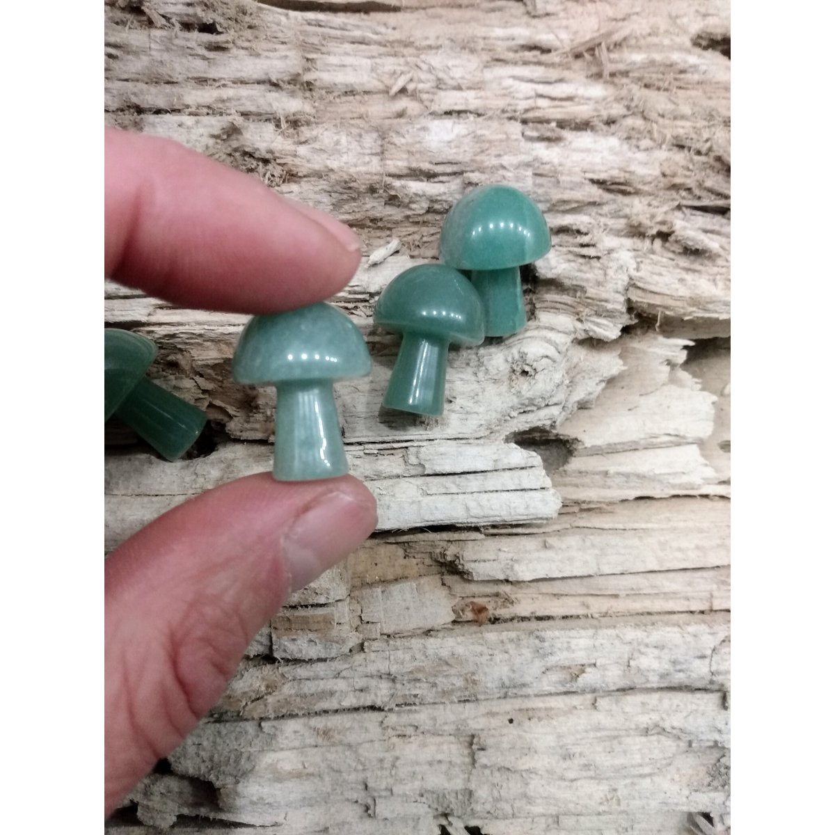 Rocce Sattva | Tranquillità dell'ossidiana | Fungo Gua Sha Spa 20 mm
