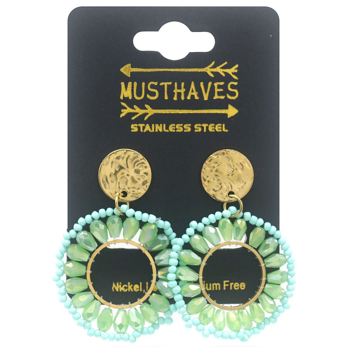 H-A8.2  E221-600-7 S. Steel Earrings 4cm