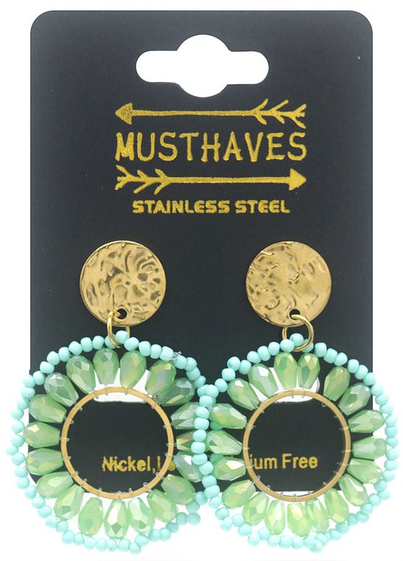 H-A8.2  E221-600-7 S. Steel Earrings 4cm