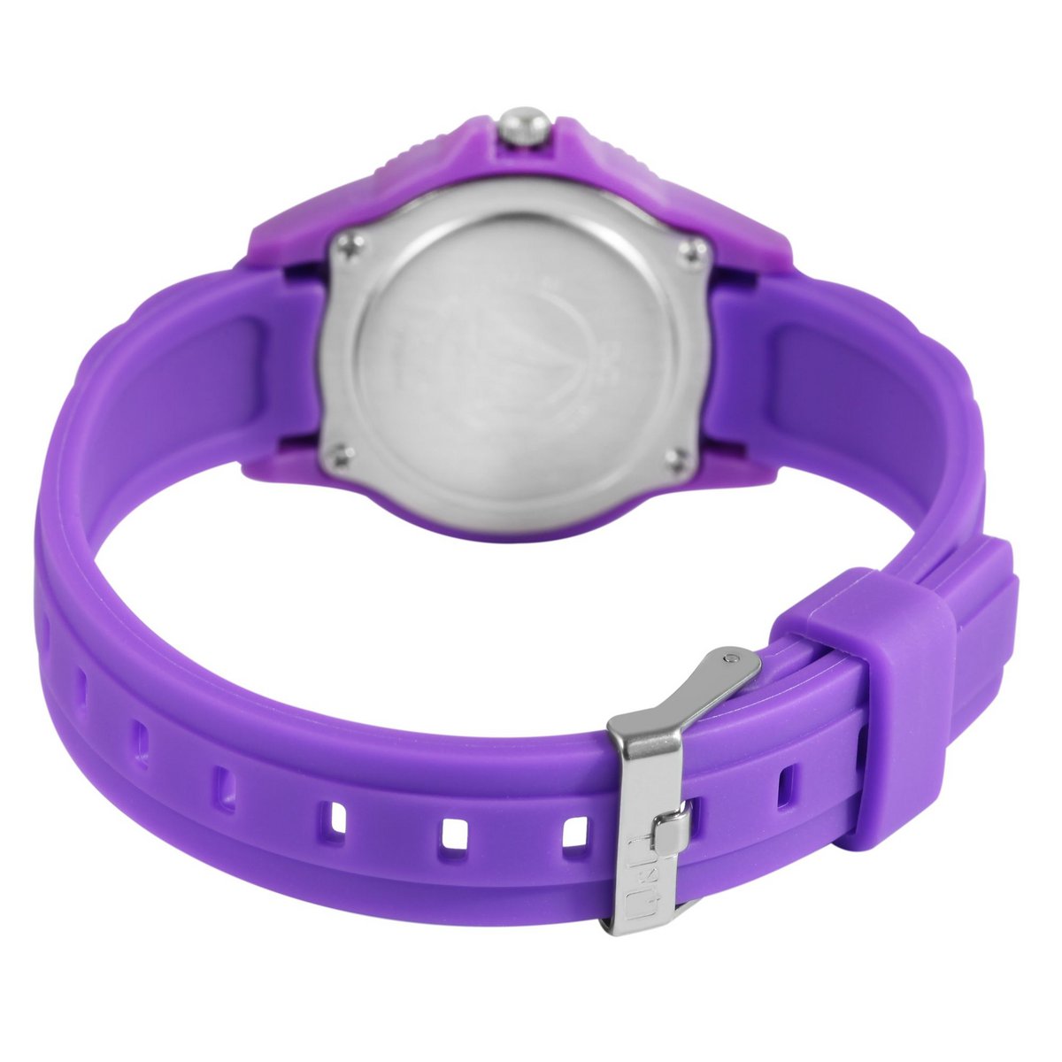 Q&Q children's/youth watch with silicone strap, 10 ATM, purple