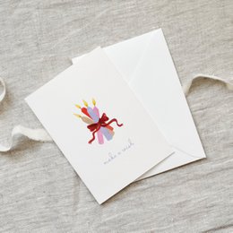 Grußkarte · Colorful wish | Candles
