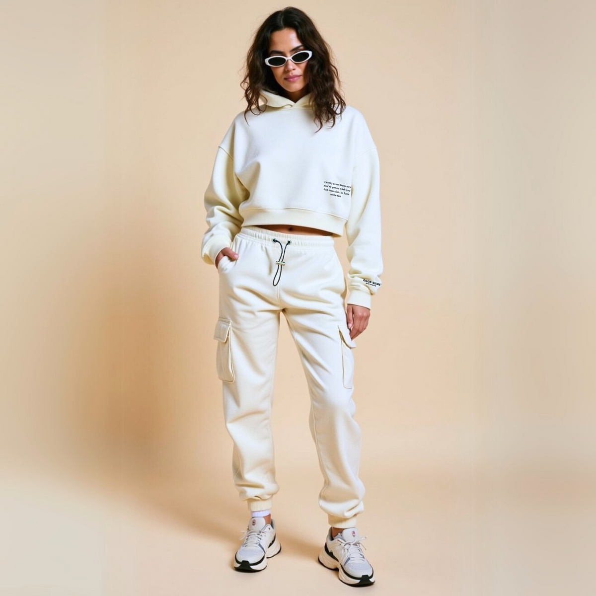 Jogger "MENTAL HEALTH" - Weiss