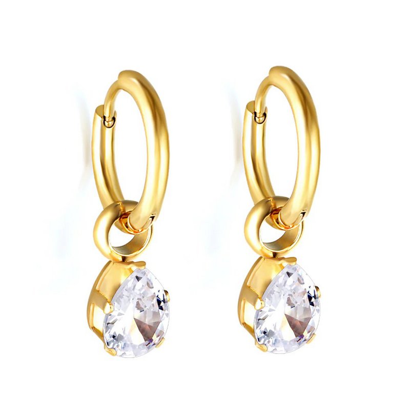 ARIADNE - Hoop earrings with Zircon